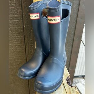 Hunter Navy Water Boots